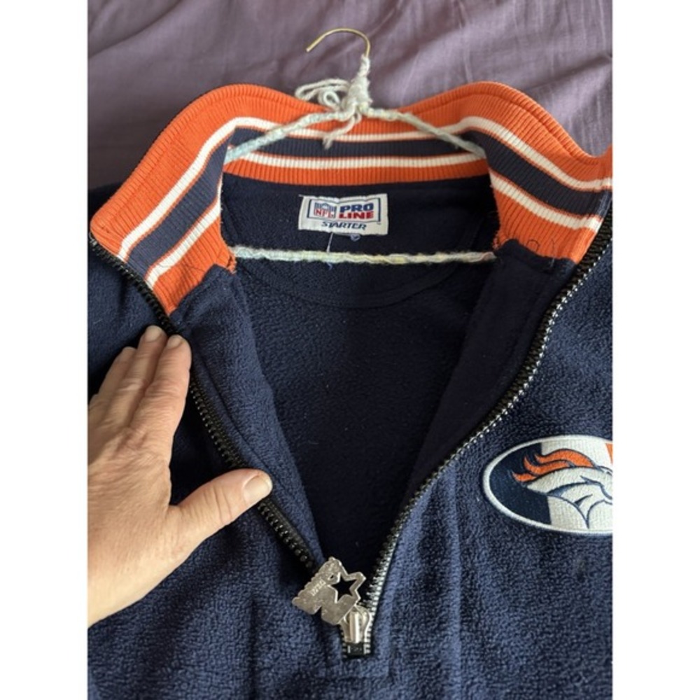 Vintage‎ Denver Broncos Fleece Pullover XL?